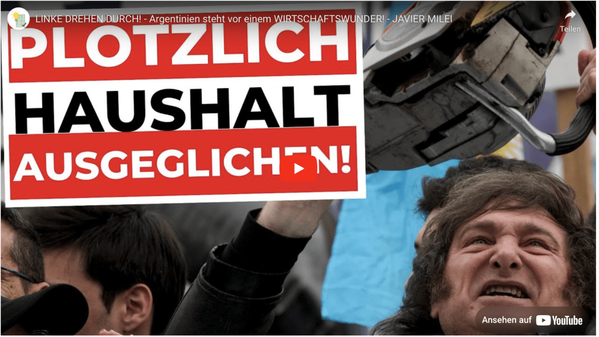 LINKE DREHEN DURCH! – Argentinien steht vor einem WIRTSCHAFTSWUNDER! – JAVIER MILEI