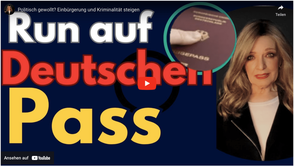 Politisch gewollt? Einbürgerung und Kriminalität steigen