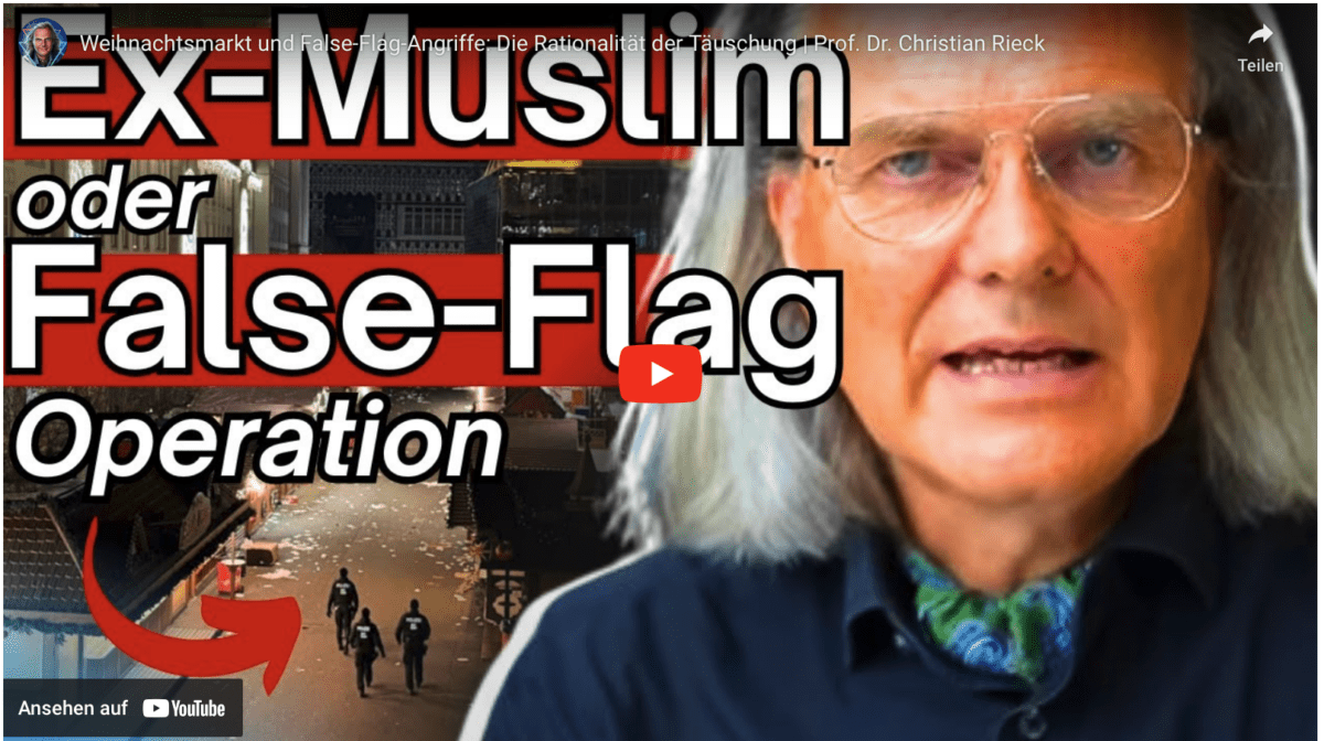 Weihnachtsmarkt und False-Flag-Angriffe: Die Rationalität der Täuschung | Prof. Dr. Christian Rieck