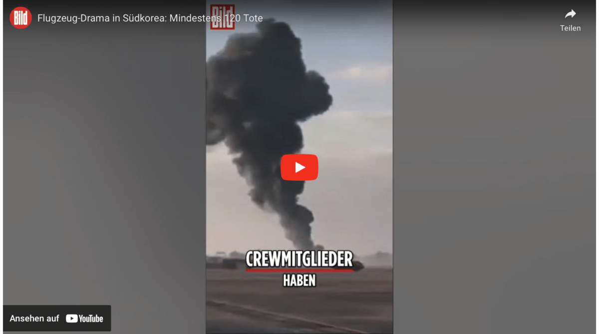Flugzeug-Drama in Südkorea: Mindestens 120 Tote