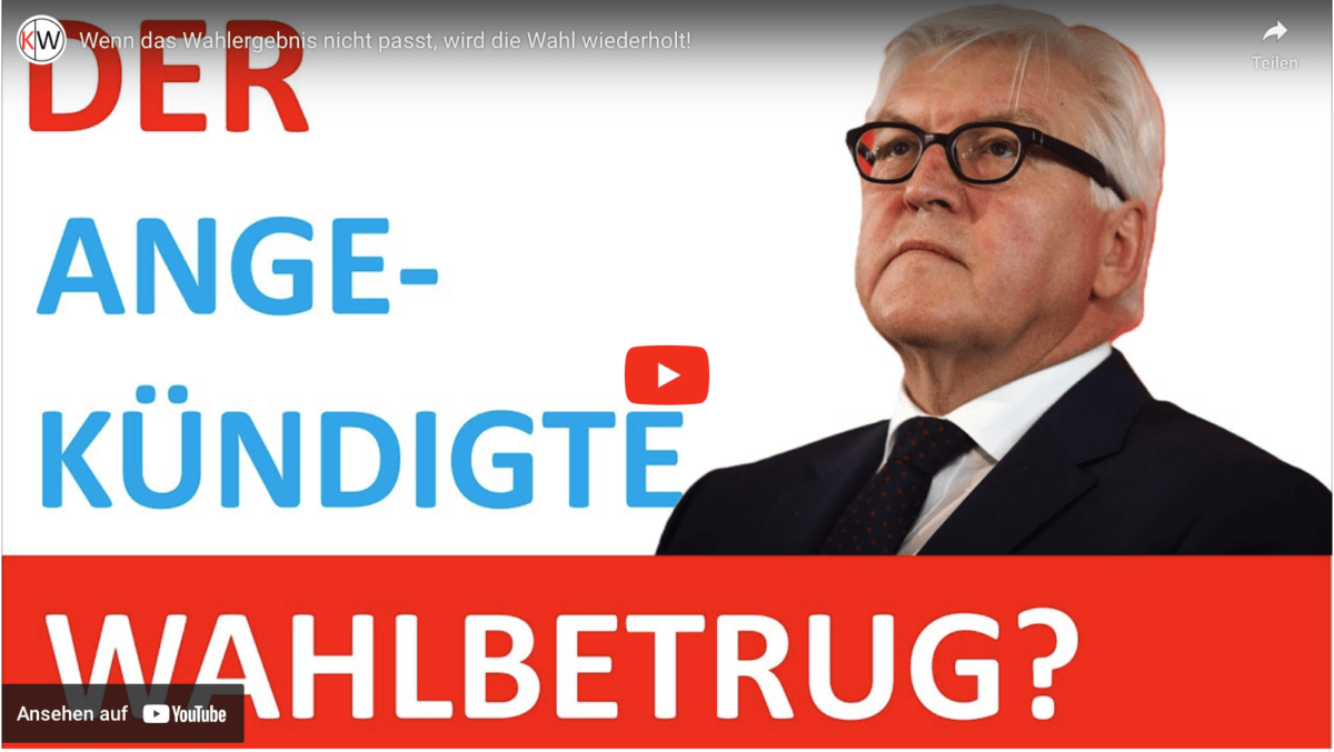 Wenn das Wahlergebnis nicht passt, wird die Wahl wiederholt!