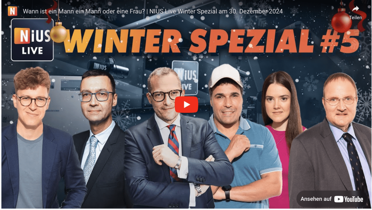 Wann ist ein Mann ein Mann oder eine Frau? | NIUS Live Winter Spezial am 30. Dezember 2024