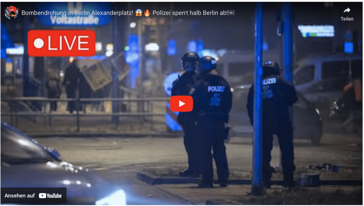 Bombendrohung in Berlin Alexanderplatz!  Polizei sperrt halb Berlin ab!