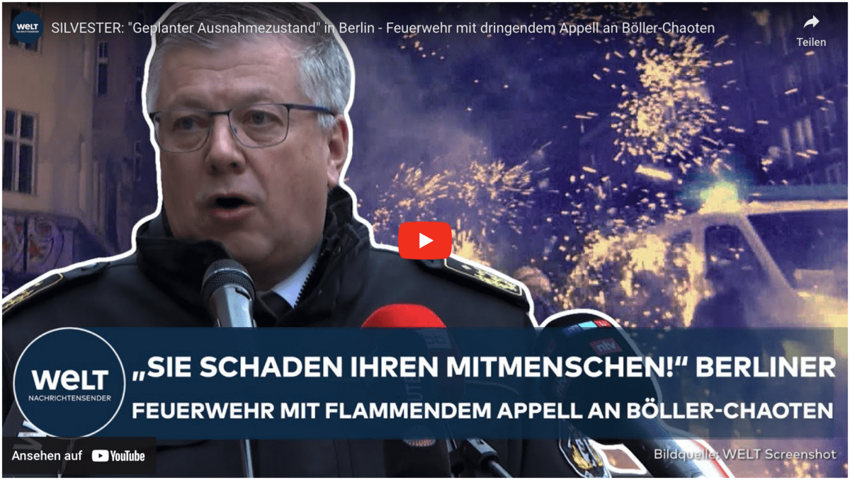 SILVESTER: „Geplanter Ausnahmezustand“ in Berlin – Feuerwehr mit dringendem Appell an Böller-Chaoten