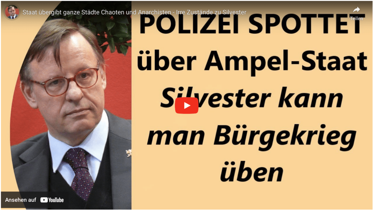 Staat übergibt ganze Städte Chaoten und Anarchisten – Irre Zustände zu Silvester