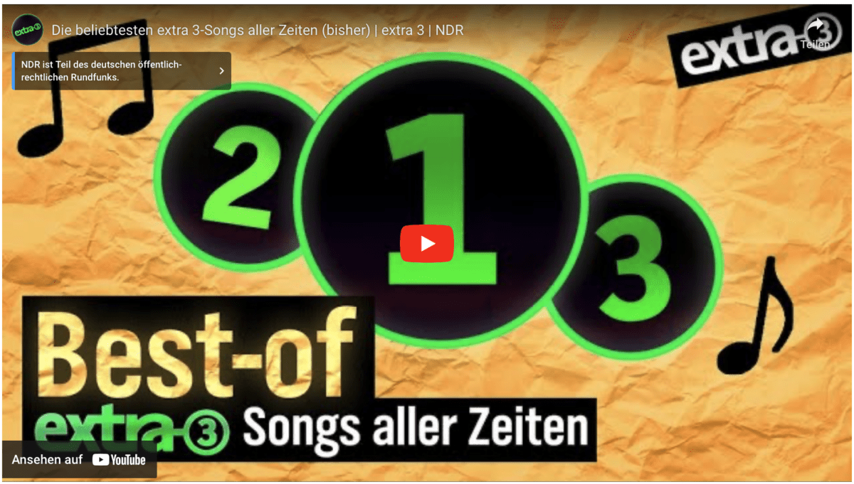 Die beliebtesten extra 3-Songs aller Zeiten (bisher) | extra 3 | NDR
