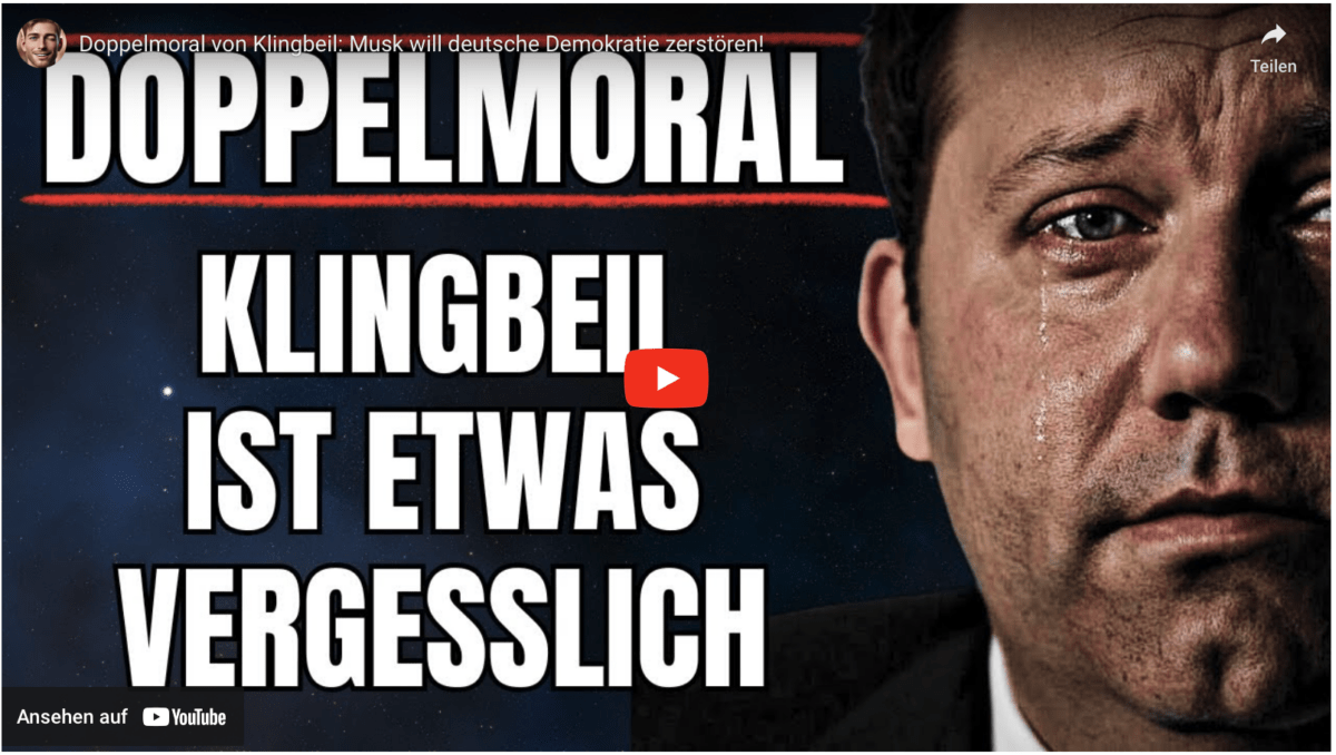 Doppelmoral von Klingbeil: Musk will deutsche Demokratie zerstören!
