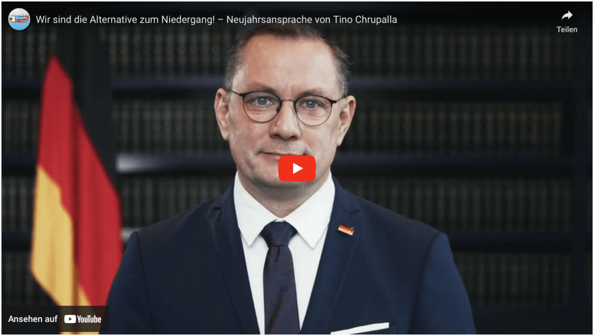 Wir sind die Alternative zum Niedergang! – Neujahrsansprache von Tino Chrupalla