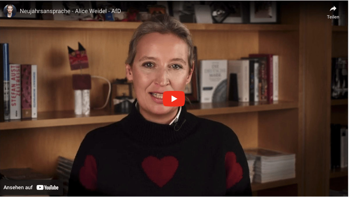 Neujahrsansprache – Alice Weidel – AfD