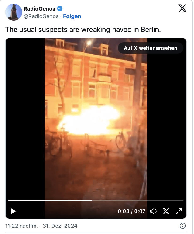Terror in Berlin treiben die üblichen Verdächtigen ihr Unwesen und Stadt brennt!
