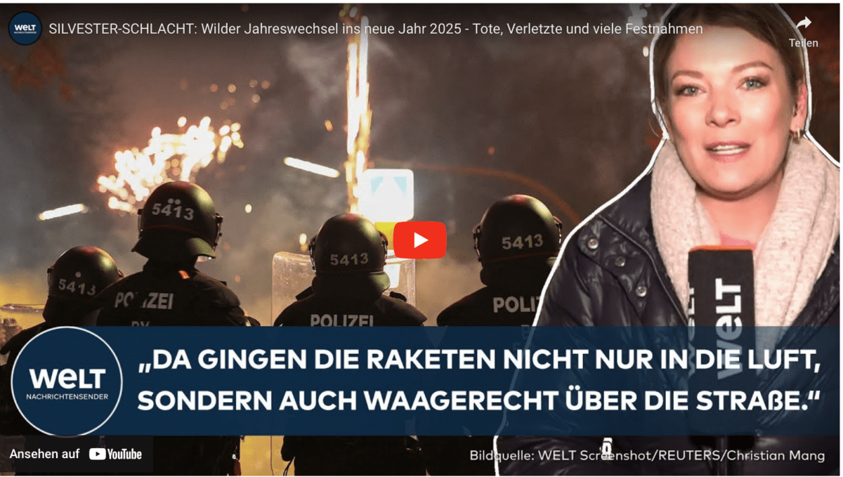 SILVESTER-SCHLACHT: Wilder Jahreswechsel ins neue Jahr 2025 – Tote, Verletzte und viele Festnahmen