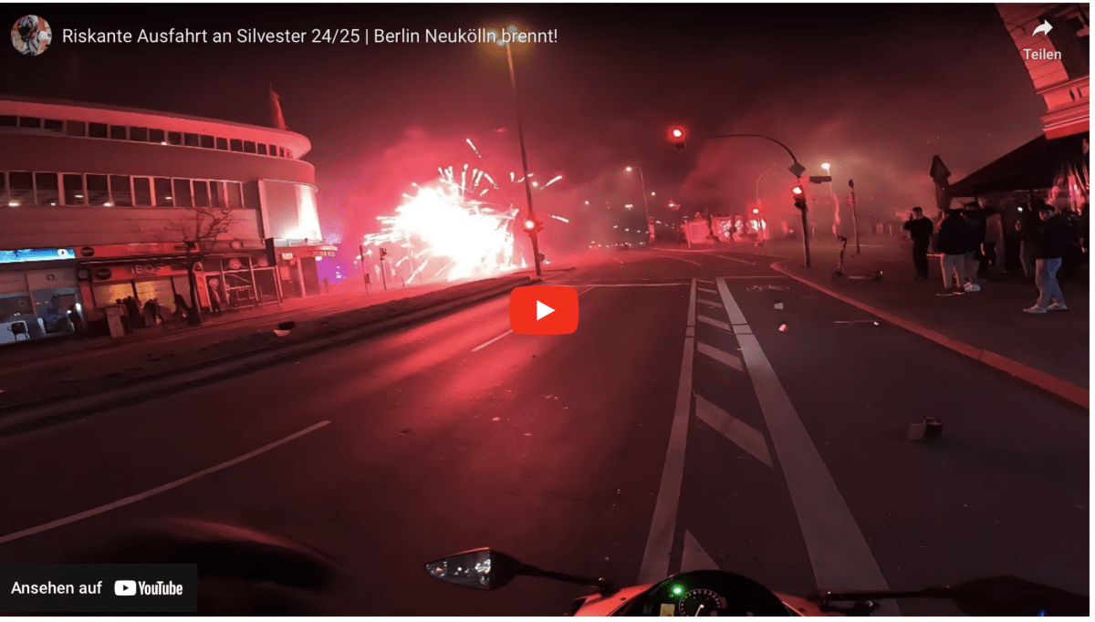 Riskante Ausfahrt an Silvester 24/25 | Berlin Neukölln brennt!