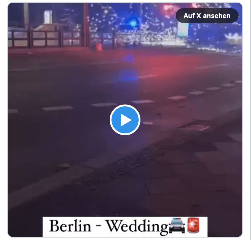 Kriegsgebiet Berlin – Wedding Personenbeschuss ohne Ende! #Videobeweios