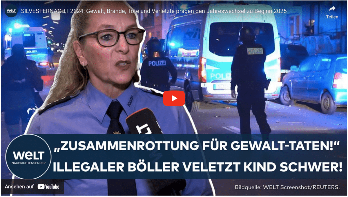 SILVESTERNACHT 2024: Gewalt, Brände, Tote und Verletzte prägen den Jahreswechsel zu Beginn 2025