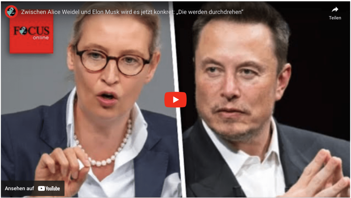 Zwischen Alice Weidel und Elon Musk wird es jetzt konkret: „Die werden durchdrehen“
