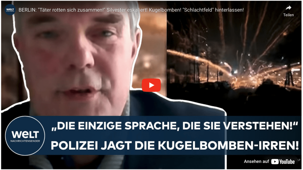 BERLIN: „Täter rotten sich zusammen!“ Silvester eskaliert! Kugelbomben! „Schlachtfeld“ hinterlassen!