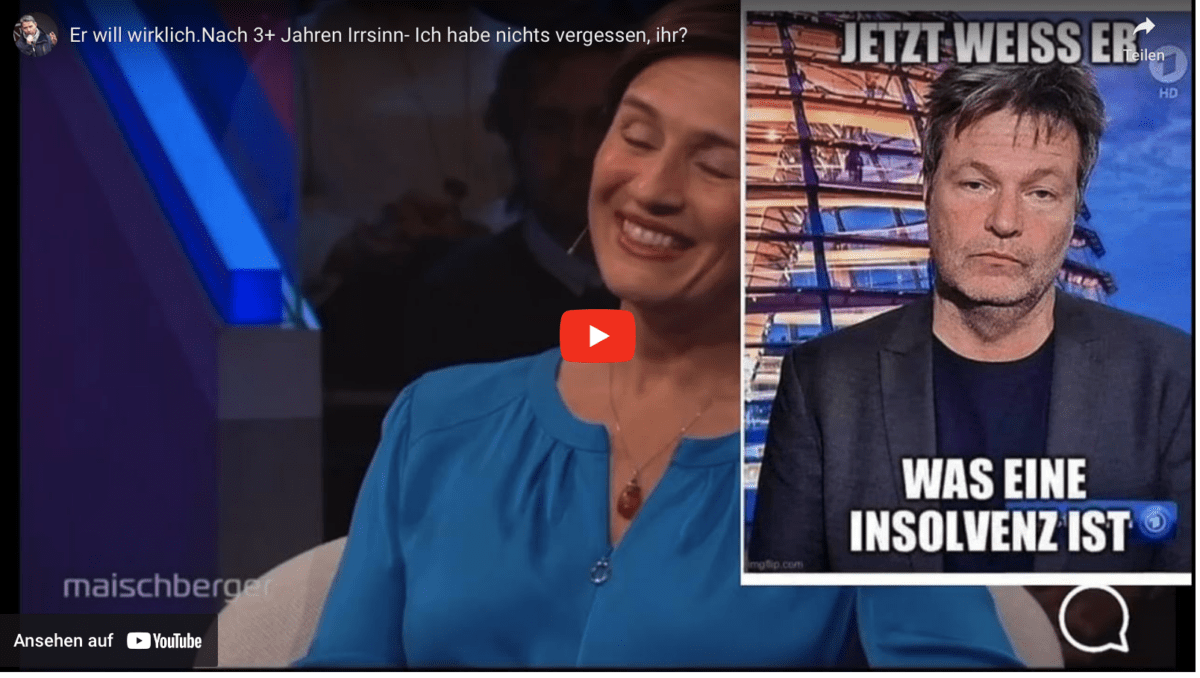 Er will wirklich.Nach 3+ Jahren Irrsinn- Ich habe nichts vergessen, ihr?