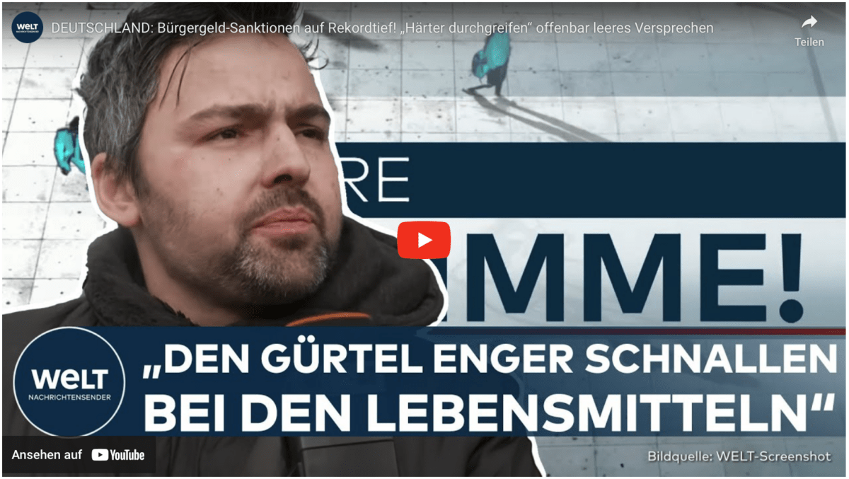 DEUTSCHLAND: Bürgergeld-Sanktionen auf Rekordtief! „Härter durchgreifen“ offenbar leeres Versprechen