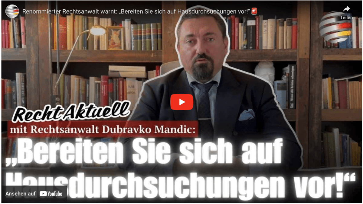 Renommierter Rechtsanwalt warnt: „Bereiten Sie sich auf Hausdurchsuchungen vor!“