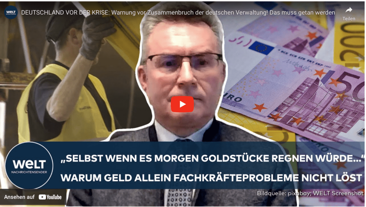 DEUTSCHLAND VOR DER KRISE: Warnung vor Zusammenbruch der deutschen Verwaltung! Das muss getan werden