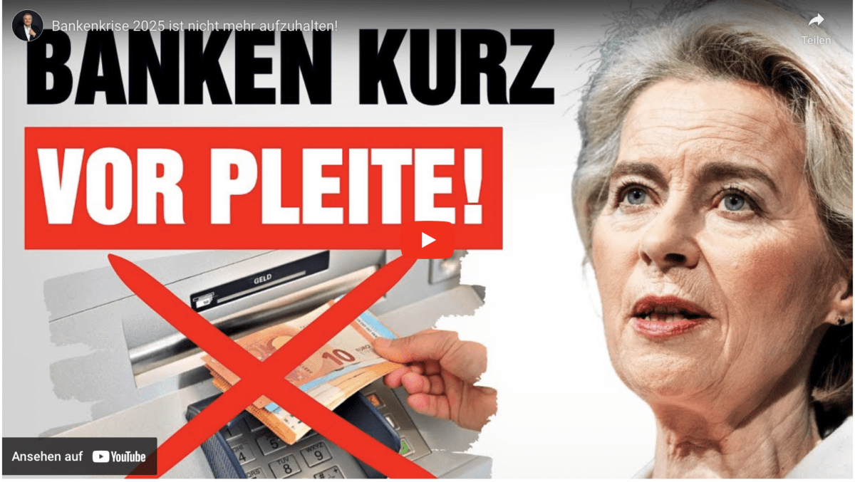 Bankenkrise 2025 ist nicht mehr aufzuhalten!