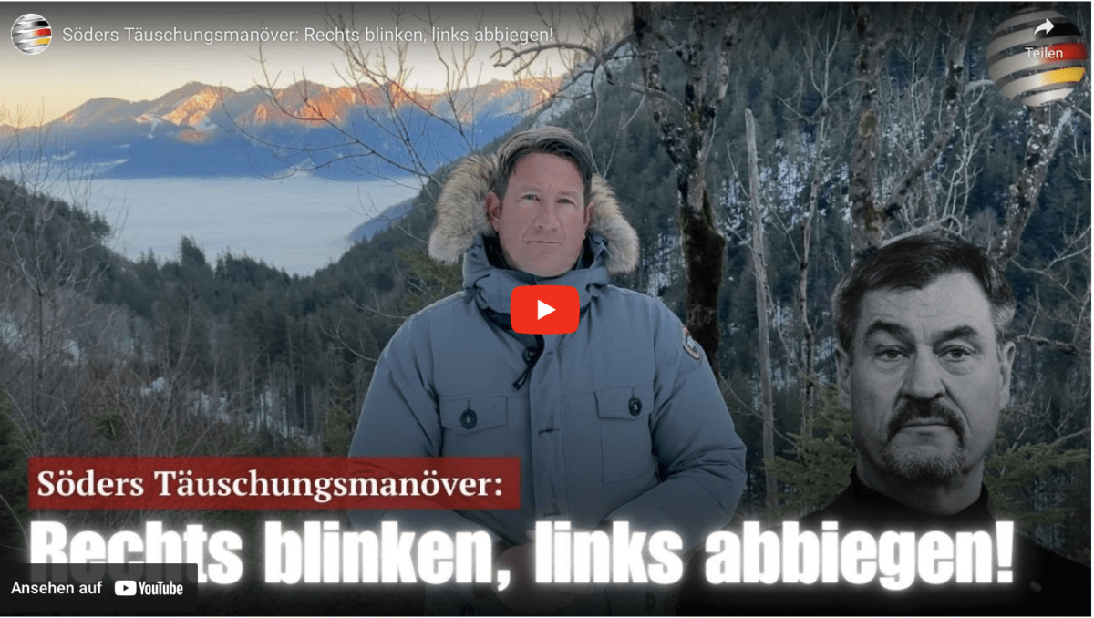 Söders Täuschungsmanöver: Rechts blinken, links abbiegen!