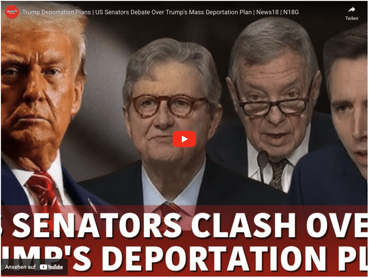 Trumps Abschiebungspläne | US-Senatoren debattieren über Trumps Massenabschiebungspläne | News18 | N18G