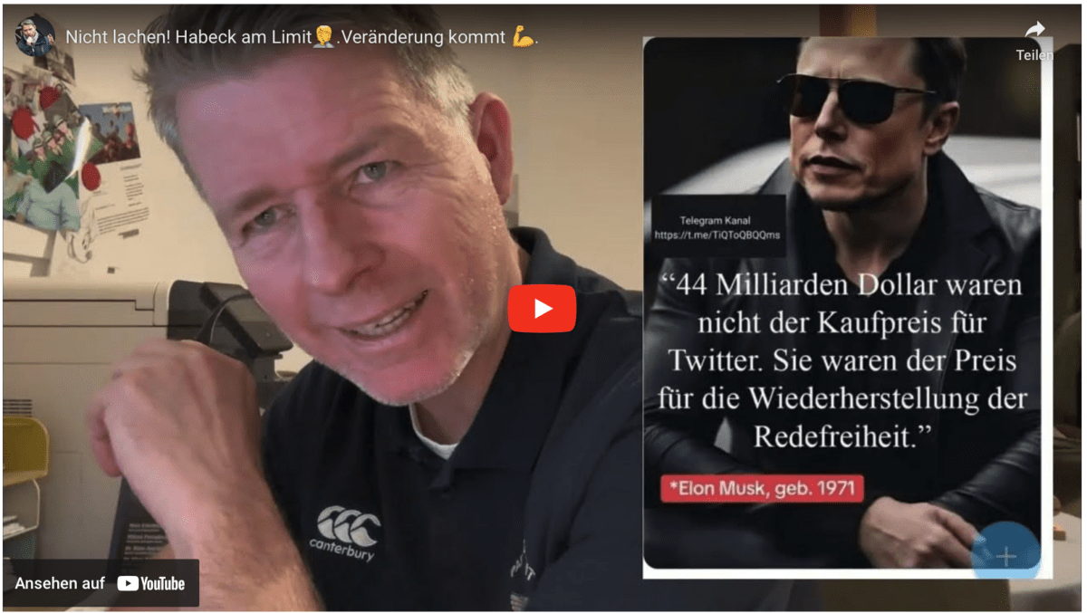 Nicht lachen! Habeck am Limit.Veränderung kommt 