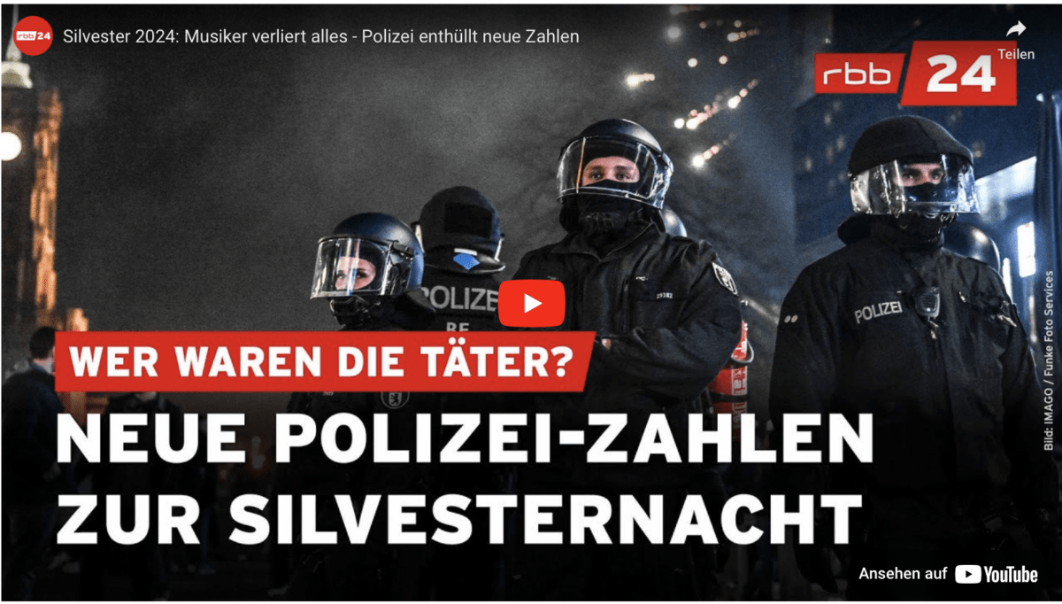 Silvester 2024: Musiker verliert alles – Polizei enthüllt neue Zahlen