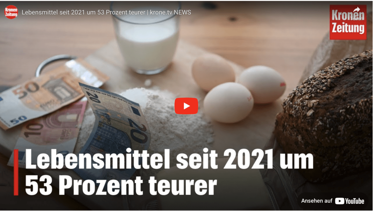 Inflationswahrheit: Lebensmittel seit 2021 um 53 Prozent teurer | krone.tv NEWS