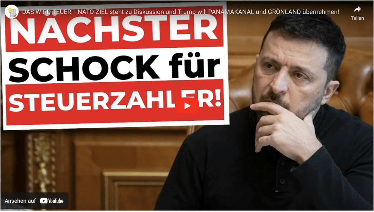 DAS WIRD TEUER! – NATO-ZIEL steht zu Diskussion und Trump will PANAMAKANAL und GRÖNLAND übernehmen!