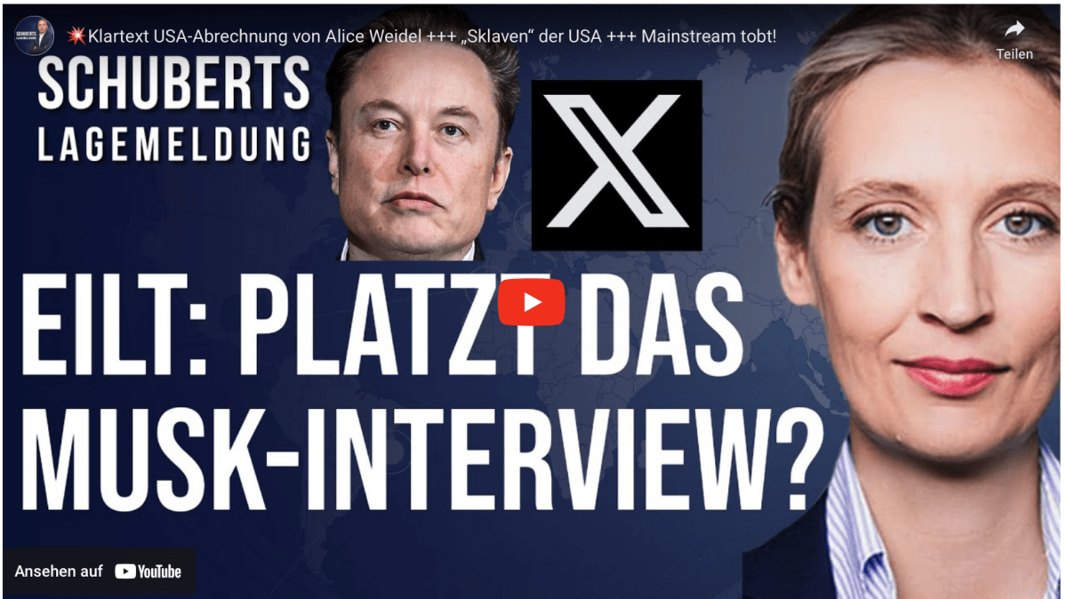 Klartext USA-Abrechnung von Alice Weidel +++ „Sklaven“ der USA +++ Mainstream tobt!