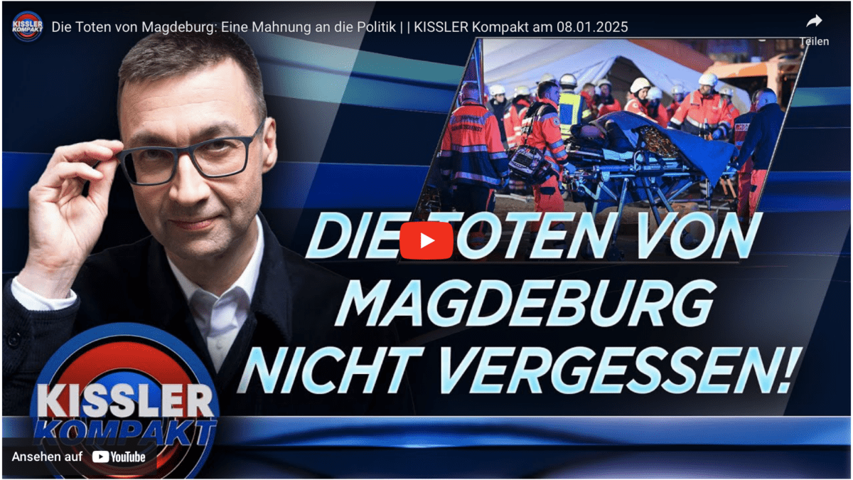 Die Toten von Magdeburg: Eine Mahnung an die Politik | | KISSLER Kompakt am 08.01.2025