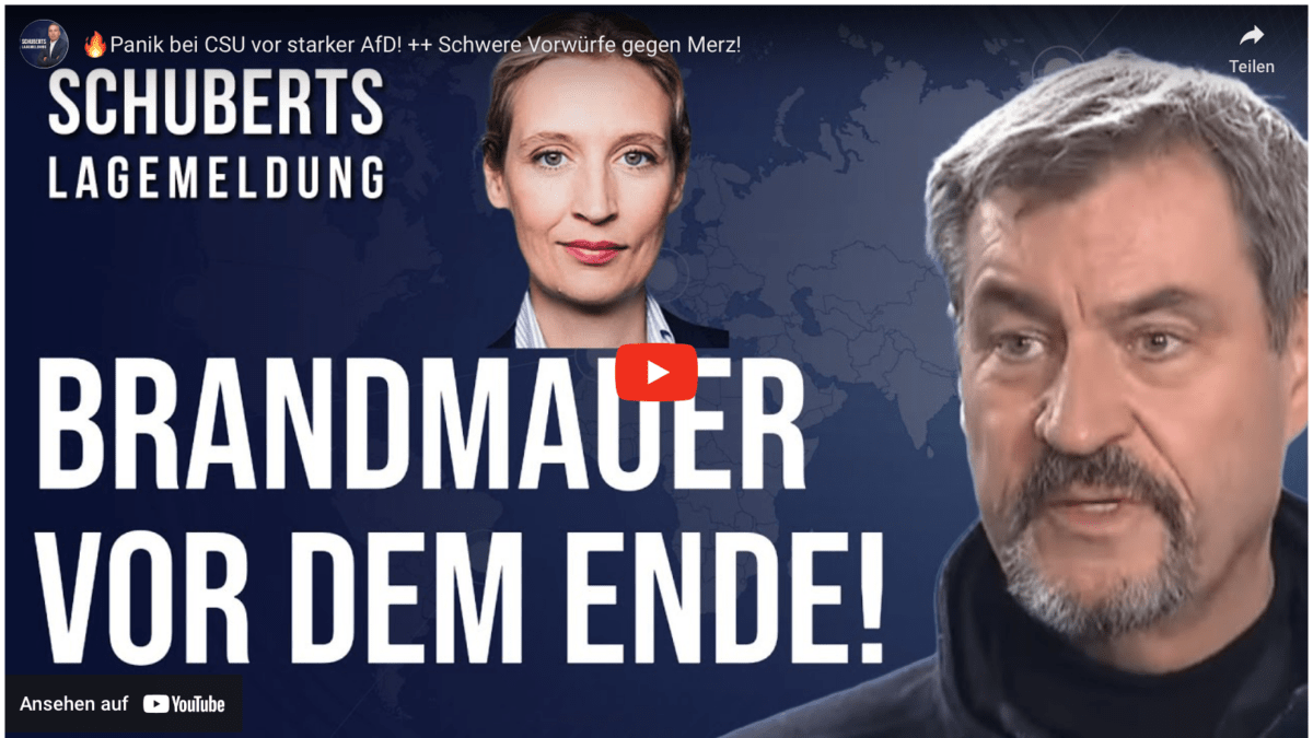 Panik bei CSU vor starker AfD! ++ Schwere Vorwürfe gegen Merz!