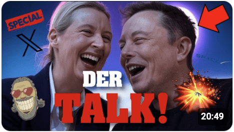 BEST OF Musk-Weidel-TALK! „Entweder total bescheuert……