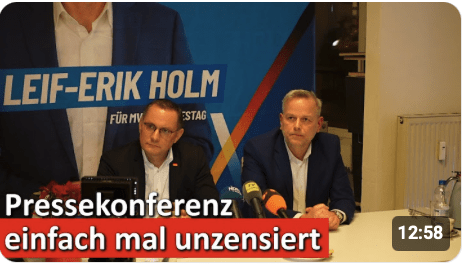 Tino Chrupalla bei PK in Schwerin: „Die Leute haben das Gelaber satt!“