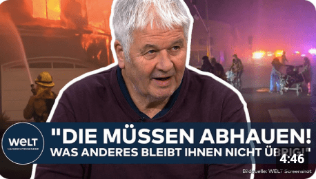 FEUERSBRUNST IN KALIFORNIEN: Ex-THW-Chef „Naturgewalt!“ Verheerender Großbrand bei Los Angeles!