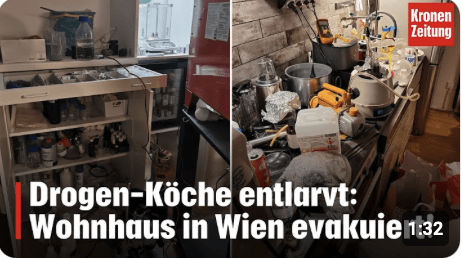 Drogen-Köche entlarvt: Wohnhaus in Wien evakuiert! | krone.tv NEWS