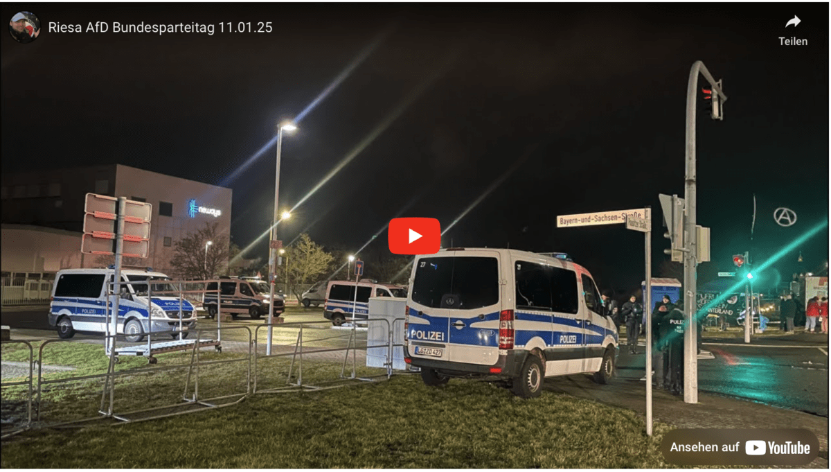 Riesa AfD Bundesparteitag 11.01.25