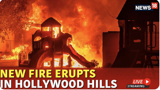 Kalifornische Brände LIVE: Neues Feuer bricht in den Hollywood Hills aus und löst Evakuierungsmaßnahmen aus | N18G