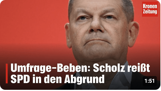 Umfrage-Beben: Scholz reißt SPD in den Abgrund | krone.tv NEWS