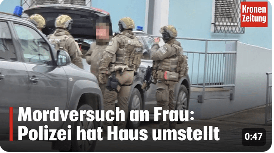 Mordversuch an Frau: Polizei hat Haus umstellt | krone.tv NEWS