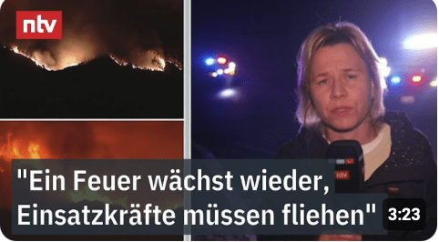 „Ein Feuer wächst wieder, Einsatzkräfte müssen fliehen“ – Callenius zu Flammen bei L.A. | ntv