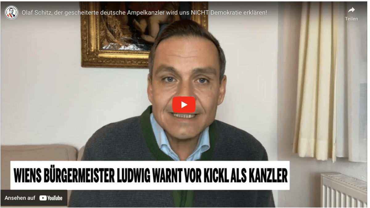 Olaf Scholz, der gescheiterte deutsche Ampelkanzler wird uns NICHT Demokratie erklären!