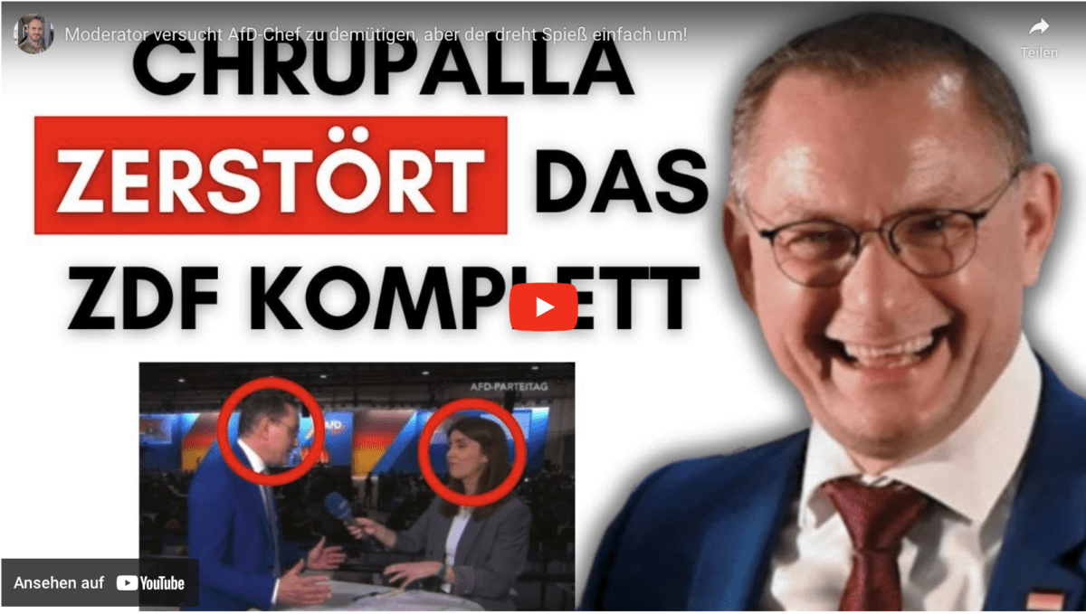 Moderator versucht AfD-Chef zu demütigen, aber der dreht Spieß einfach um!