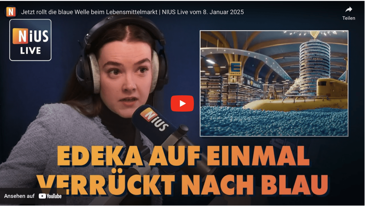 Jetzt rollt die blaue Welle beim Lebensmittelmarkt | NIUS Live vom 8. Januar 2025