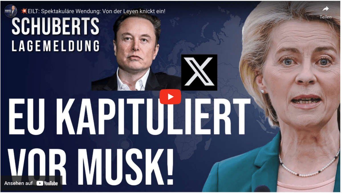 EILT: Spektakuläre Wendung: Von der Leyen knickt ein!