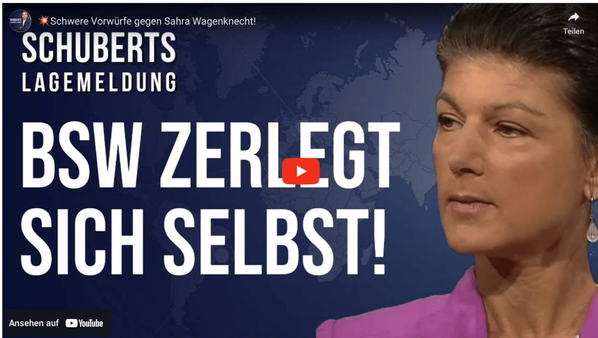Schwere Vorwürfe gegen Sahra Wagenknecht!