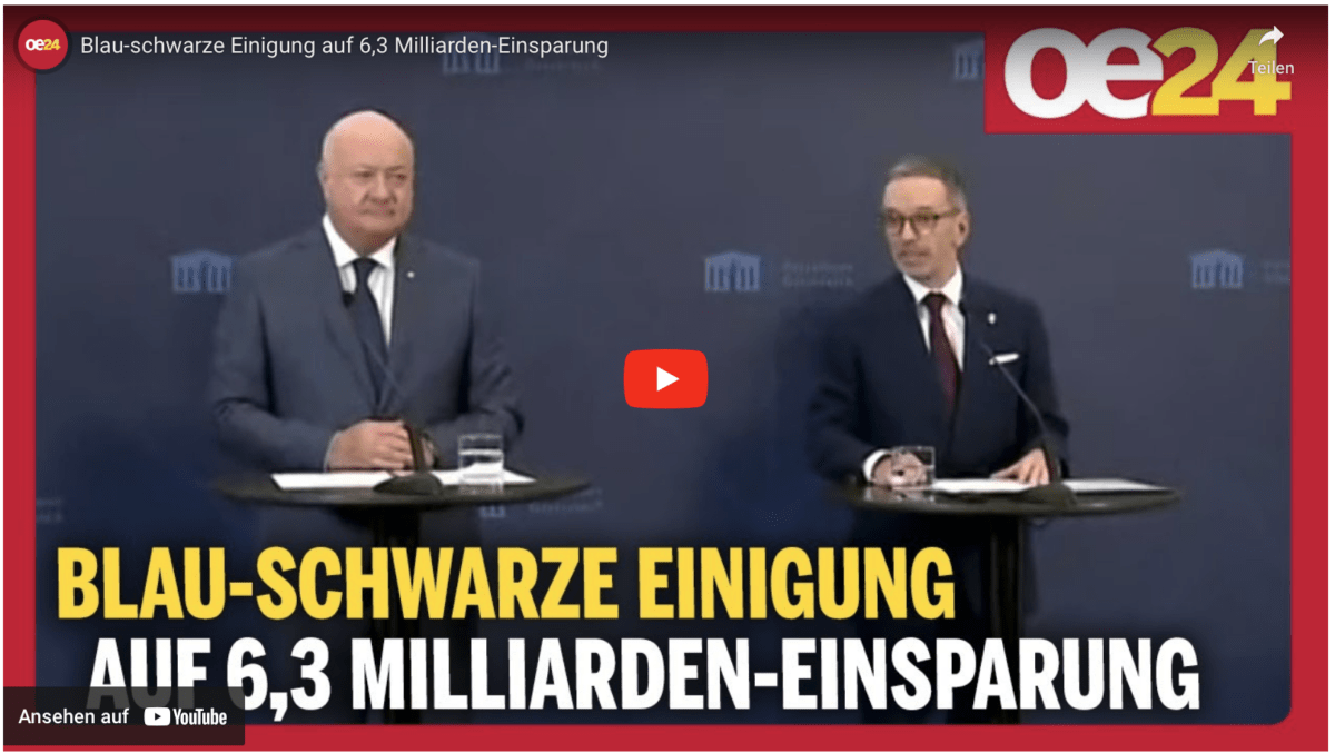 Blau-schwarze Einigung auf 6,3 Milliarden-Einsparung