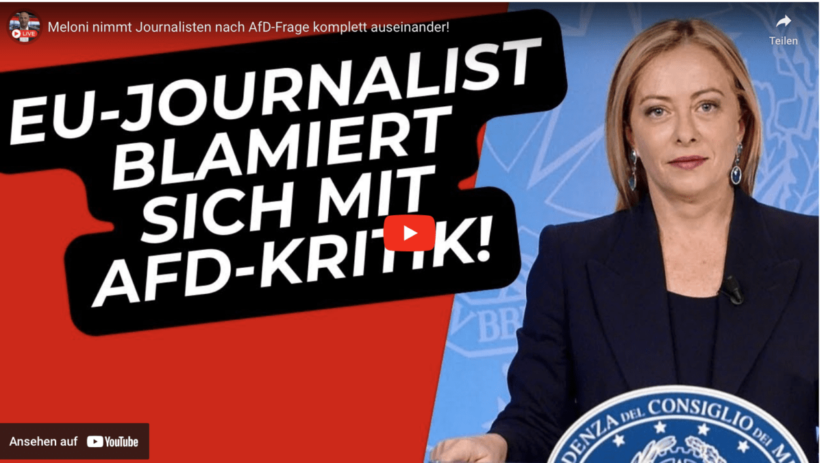 Meloni nimmt Journalisten nach AfD-Frage komplett auseinander!
